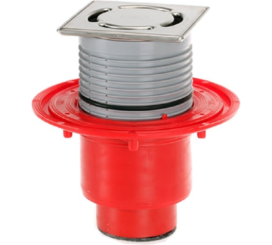 Изображение товара Трап вертикальный HL с решеткой клик-клак, с "сухим" сифоном, с выпуском под трубу SML (чугун), DN50 310NPr-3000 - SML