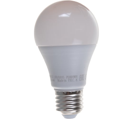 Изображение товара Лампа Uniel LED-A60-9W/4000K/E27/FR/RA95, PLK01WH, светодиодная, матовая UL-00006504