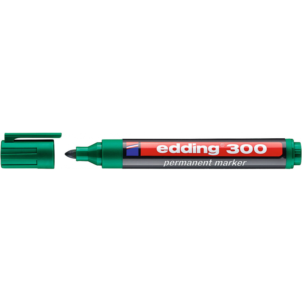 Перманентный маркер EDDING маркер декоративный лаковый edding 780 0 8 мм с круглым наконечником зеленый металлик