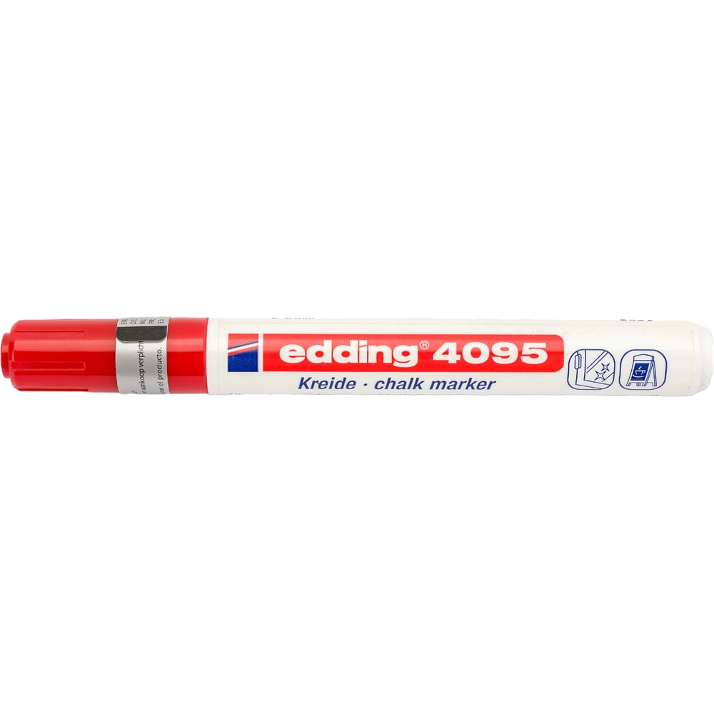Меловой стираемый меловой маркер EDDING маркер с нитроэмалью lekon красный 011104