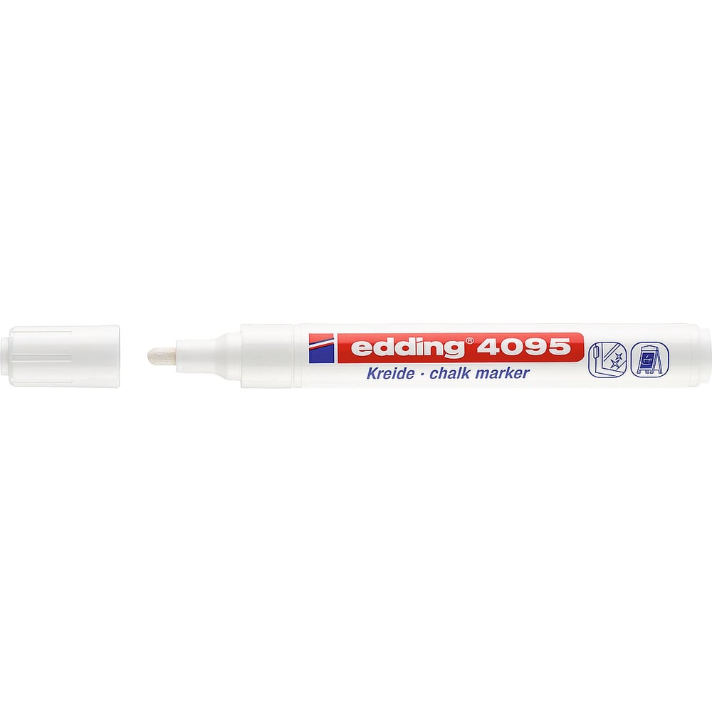 Меловой стираемый маркер EDDING маркер для плиточных швов белый 4 мм edding 8200 1b
