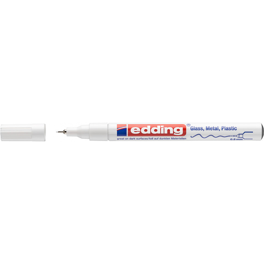 Глянцевый лаковый маркер EDDING маркер для покрышек soft99 tiremarker white белый 8 мл