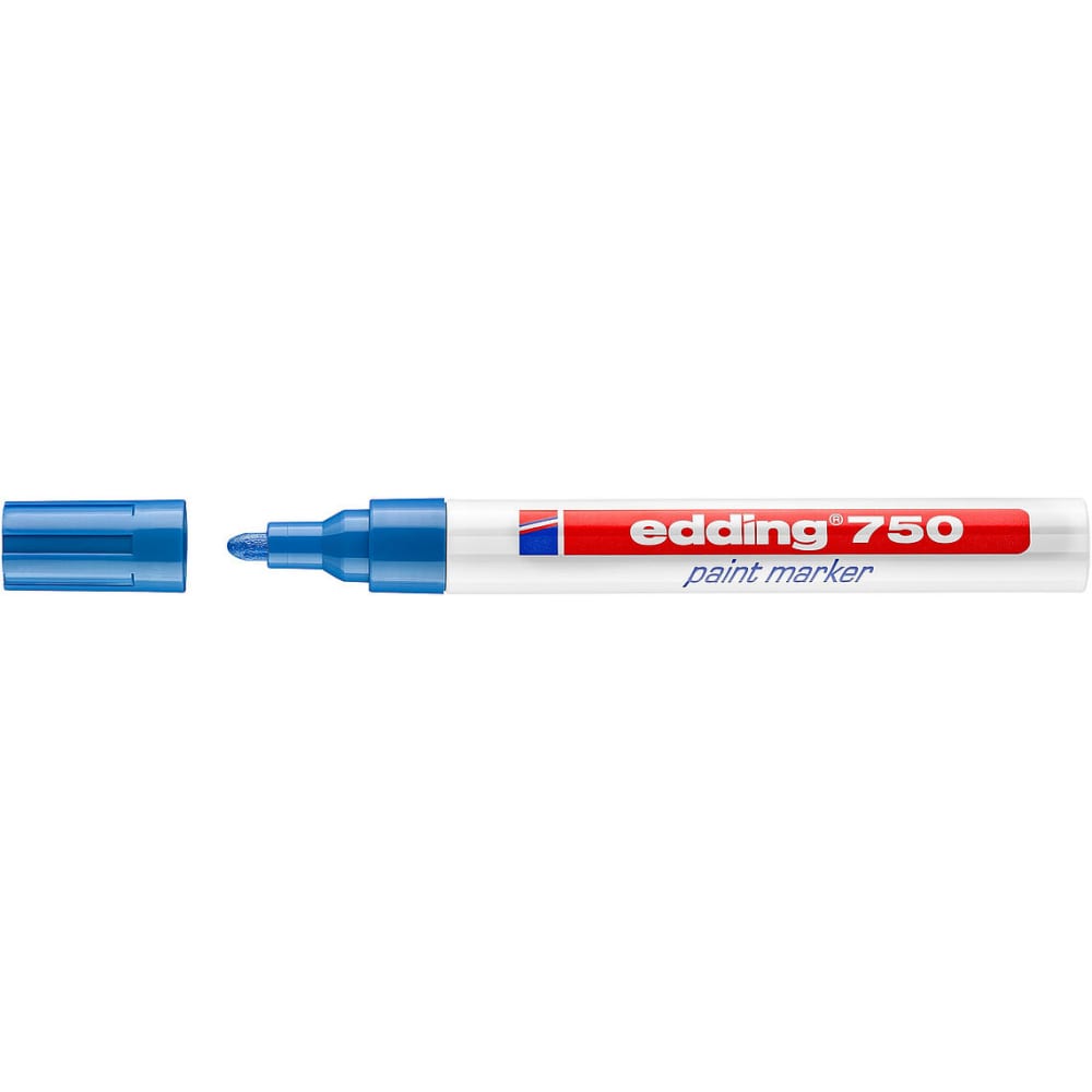 Лаковый маркер EDDING маркер декоративный лаковый edding 750 2 4 мм с круглым наконечником синий