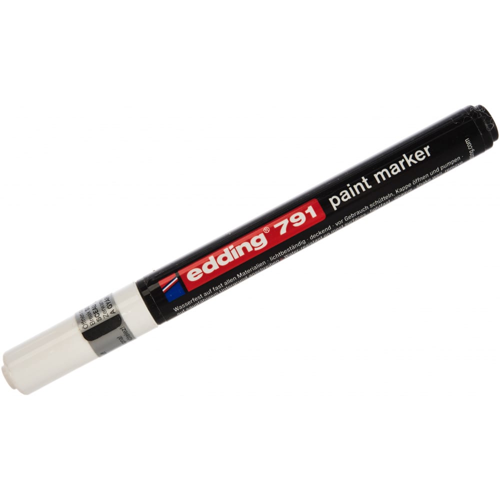 Лаковый маркер EDDING маркер декоративный лаковый edding 780 0 8 мм с круглым наконечником белый