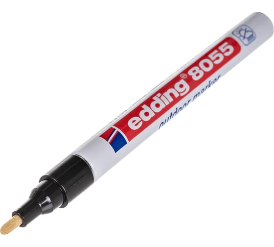 Изображение товара Маркер для наружных работ Edding E-8055/1 черный 1-2мм, металлический корпус 537647