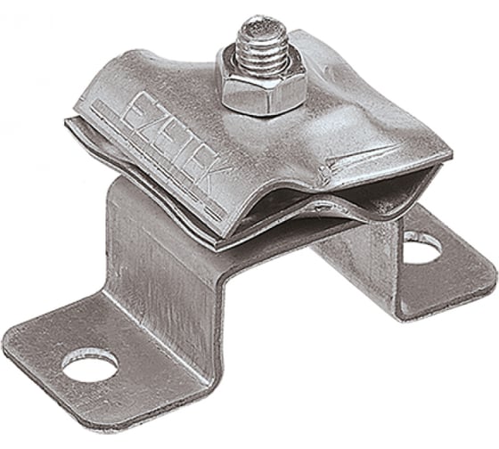 Изображение товара Держатель-зажим соединительный круглого проводника EZETEK 8-10 мм, оцинк. упаковка 5шт 91074/5