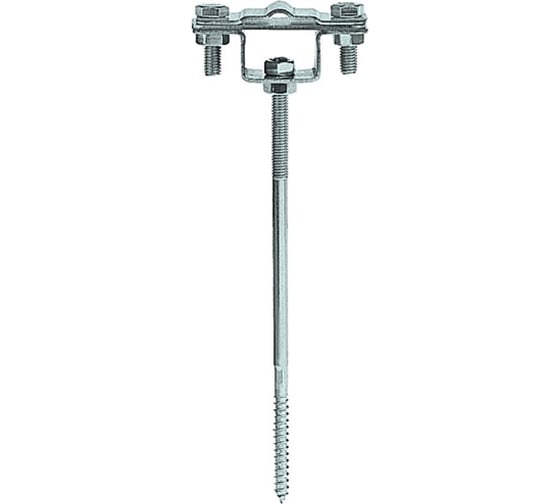 Изображение товара Держатель полоса/пруток EZETEK для деревянного фасада, оцинкованный, упаковка 5шт 91033/5