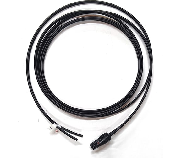 Изображение товара Кабель FRCable 5 метров для солнечных батарей сдвоенный 2x4 кв. мм черный/красный обжатый, FRS203B-5