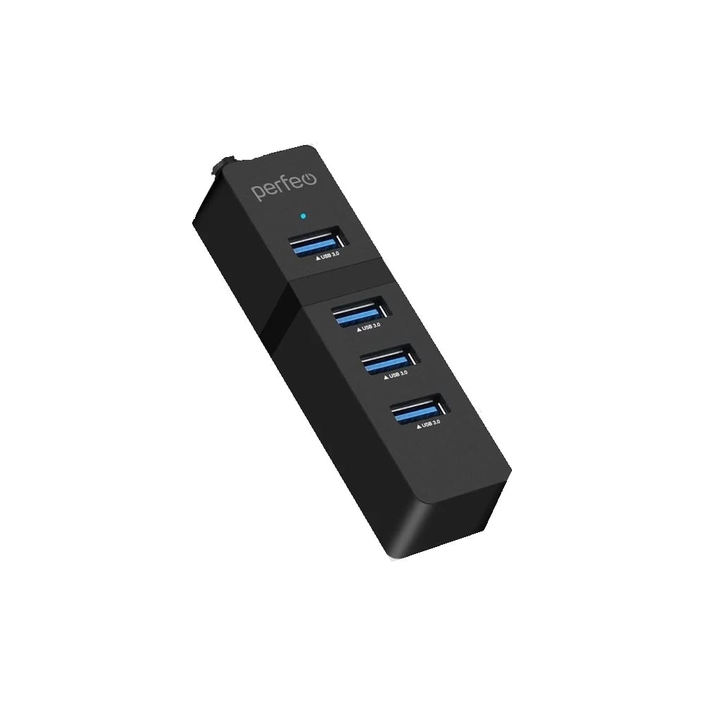 USB-HUB Perfeo 4 Port, 3.0 (PF-H040 Black) чёрный 30020193