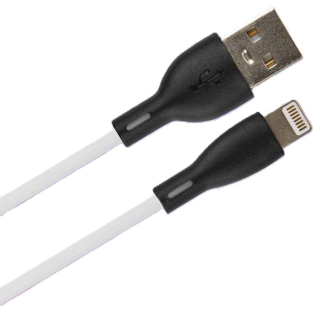 Кабель USB A Perfeo вилка - Lightning вилка, белый, 1 м (I4337) 30018771