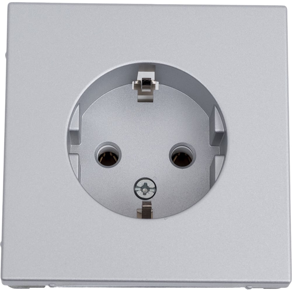Изображение товара Розетка Systeme Electric ArtGallery алюминий 16А заземление механика