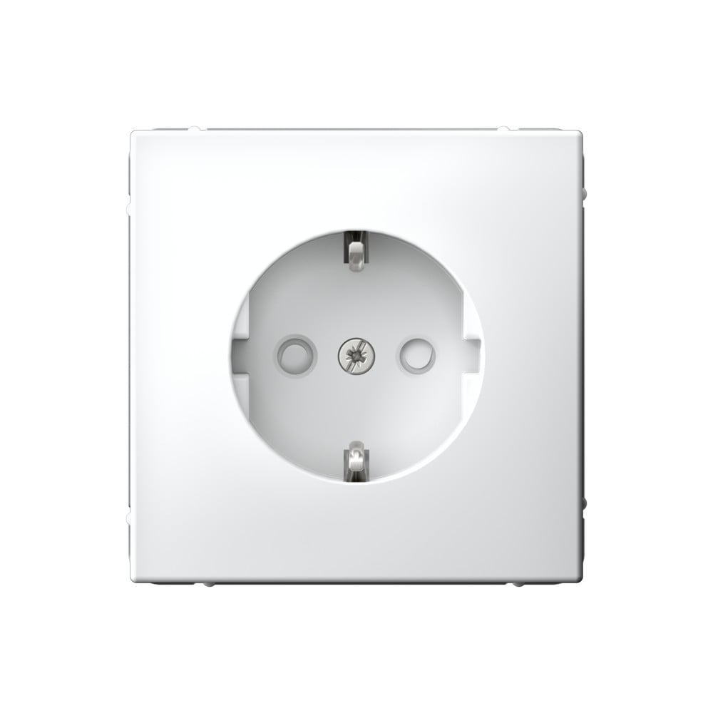 Изображение товара Розетка Systeme Electric ArtGallery Белый с заземлением 16А, механизм GAL000145