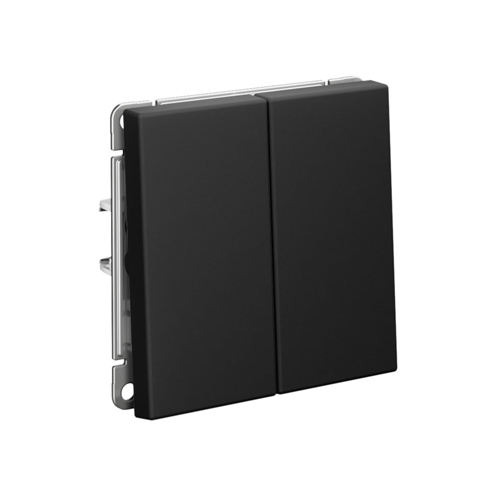 Изображение товара Переключатель Systeme Electric ArtGallery Карбон 2-клавишный IP20