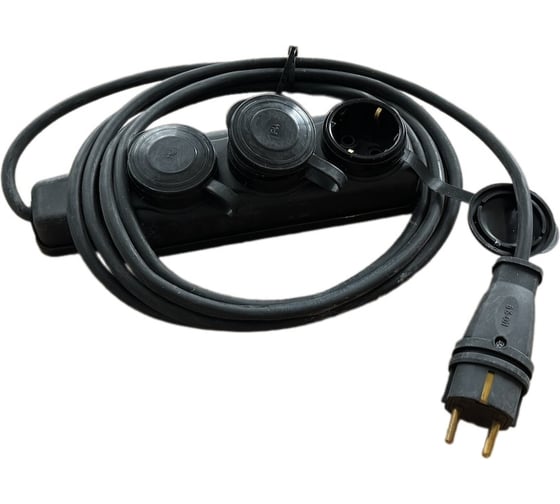 Изображение товара Удлинитель силовой АТЛАНТ АТОМ КГ 3500 Вт 3 гнезда 3м (c/з) 80113