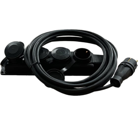 Изображение товара Удлинитель силовой АТЛАНТ АТОМ КГ 3500 Вт 4 гнезда 5м (c/з) 80114