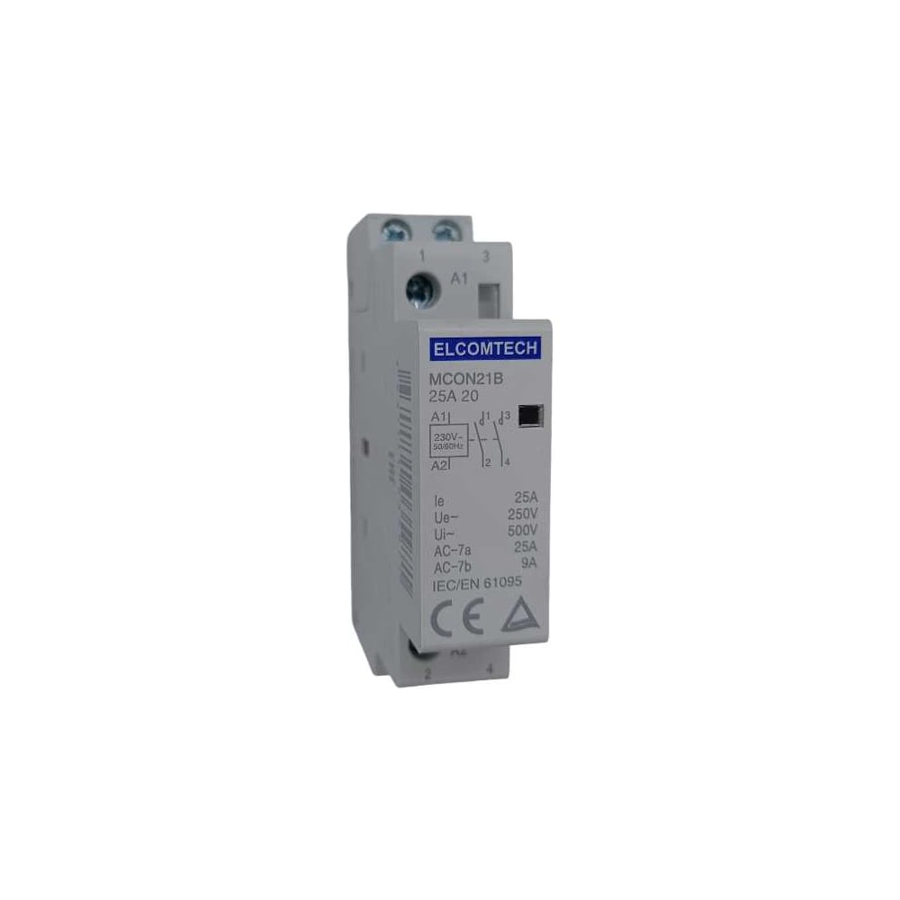 Изображение товара Модульный контактор ELCOMTECH MCON21B-25-20-230AC для автоматизации электросетей