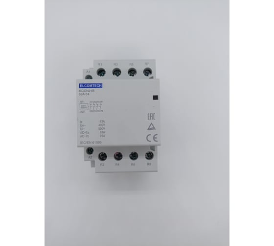 Изображение товара Модульный контактор ELCOMTECH MCON21B-63-04-230AC УТ-00026363