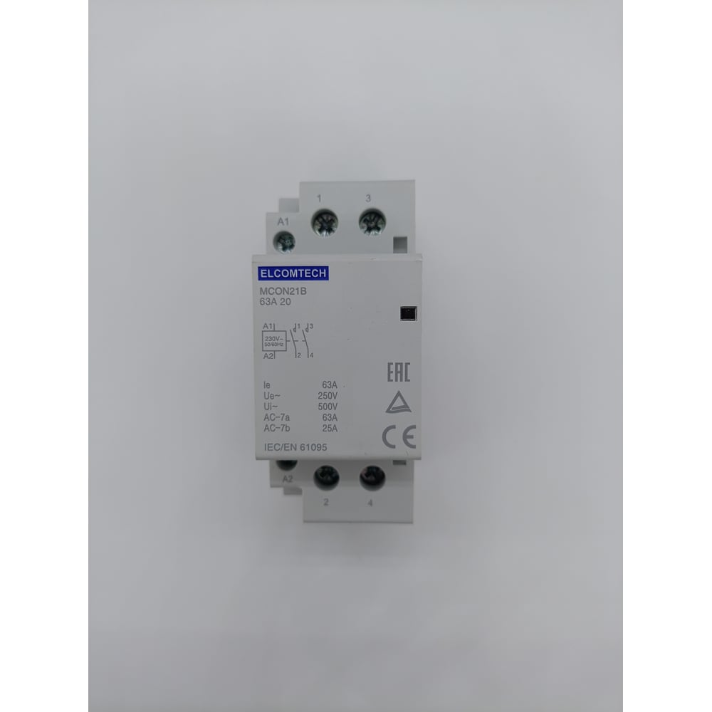 Изображение товара Контактор модульный ELCOMTECH MCON21B-63-20-230AC для управления цепями