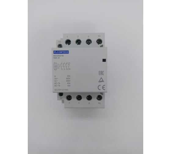 Изображение товара Модульный контактор ELCOMTECH MCON21B-40-31-230AC УТ-00026357