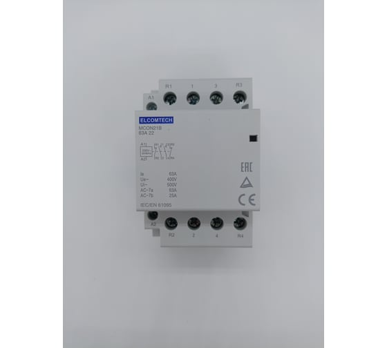 Изображение товара Модульный контактор ELCOMTECH MCON21B-63-22-230AC УТ-00026361