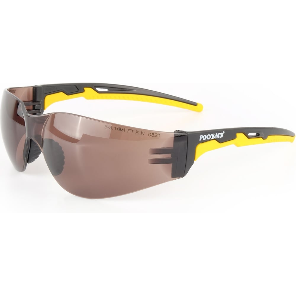 Изображение товара Очки открытые РОСОМЗ О15 HAMMER ACTIVE Strong Glass коричневые с носоупором