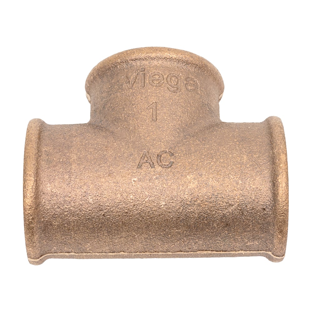 Изображение товара Тройник Viega ВВВ 1 дюйм бронза RX равнопроходной для систем водоснабжения