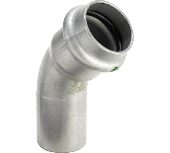 Изображение товара Угол Viega НВ 45 Sanpress Inox, с SC-Contur, нержавеющая сталь, 35 мм 435424