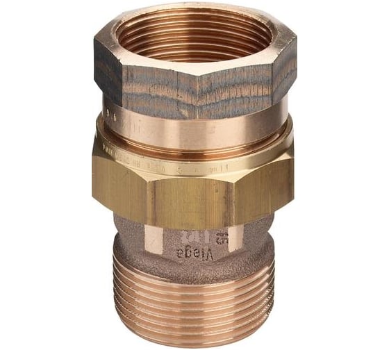 Изображение товара Разъемное соединение Viega 3/4" ВР-НР, бронза 271367