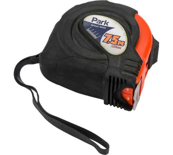 Изображение товара Рулетка с фиксатором прорезиненный корпус Park 7.5 x 25мм TM29-7525 353029