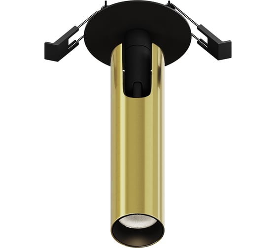 Изображение товара Встраиваемый светильник MAYTONI Focus T LED 6W Алюминий Черный и Латунь C141RS-L125-6W4K-BBS