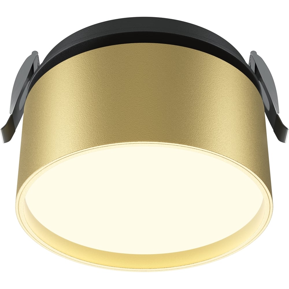 Изображение товара Встраиваемый светильник MAYTONI Onda LED 12W алюминий чёрный и золото