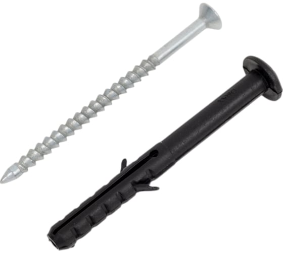 Изображение товара Дюбель-гвоздь грибовидный ООО "Тэмпо-Метиз" черный УС 6x60, цинк 150 шт. 147242