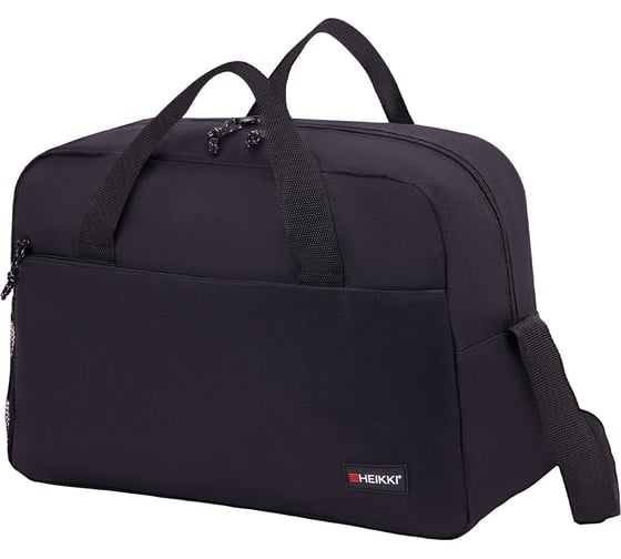Изображение товара Сумка спортивная HEIKKI Move ХЕЙКИ, карман на молнии, черная, 30x45x20 см 272620