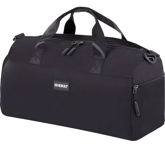 Изображение товара Сумка спортивная HEIKKI Move Plus ХЕЙКИ с отделением для обуви и мокрых вещей, черная, 21x45x20 см 272626