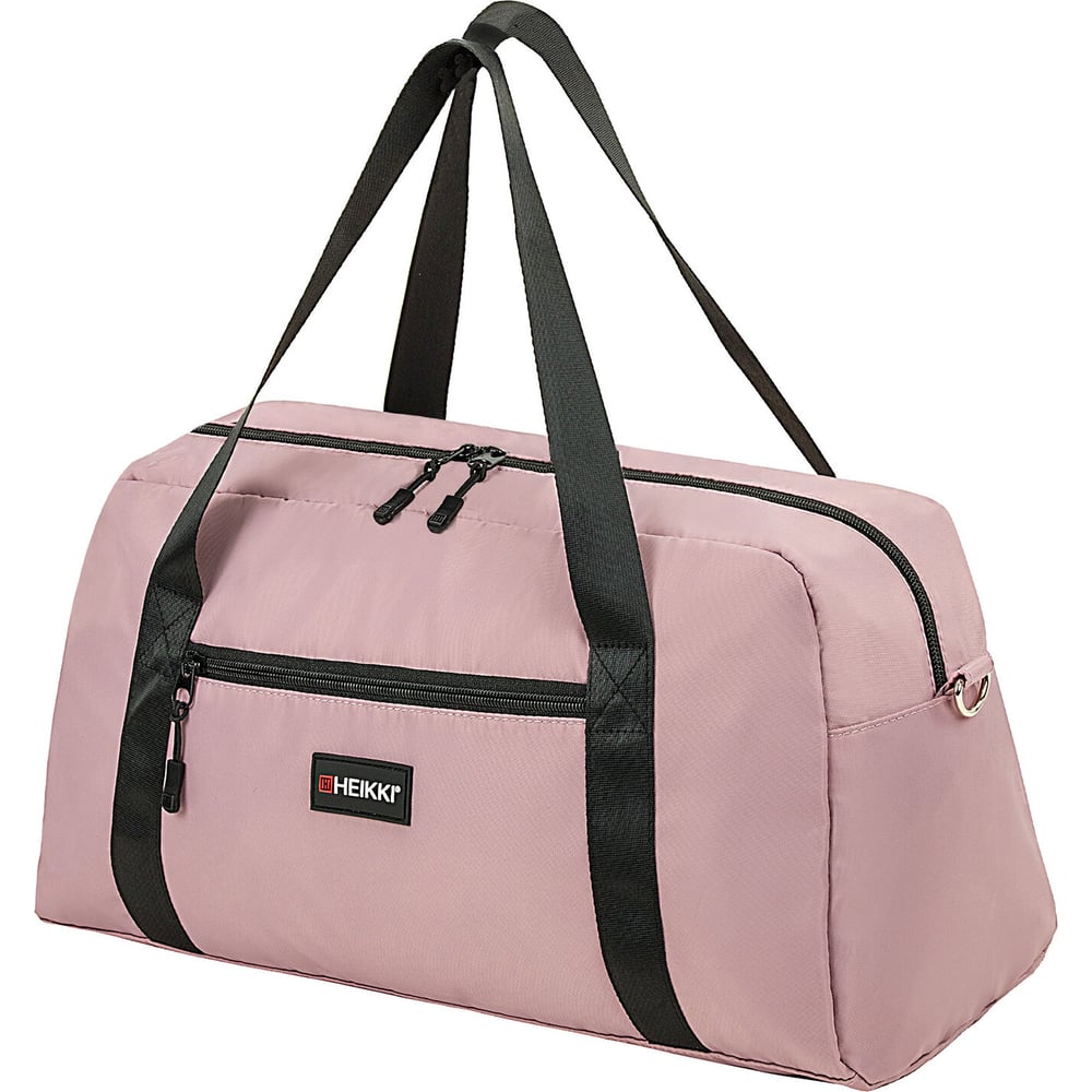 Изображение товара Сумка спортивная HEIKKI Effect ХЕЙКИ, металлическая фурнитура, пыльная роза, 26x48x21 см 272624