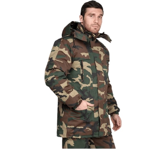 Изображение товара Утеплённая куртка ГК Спецобъединение ТУРИСТ КМФ зелёный Кур 414/120/182