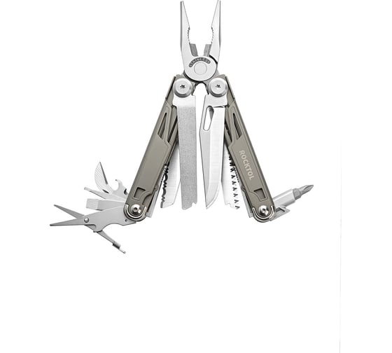 Изображение товара Мультитул Rocktol 19 в 1 с титановыми ручками, нейлоновый чехол, подарочная коробка SK02