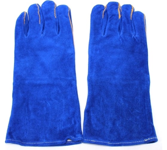 Изображение товара Спилковые синие краги с усилением Дока, АВ RX4019.14