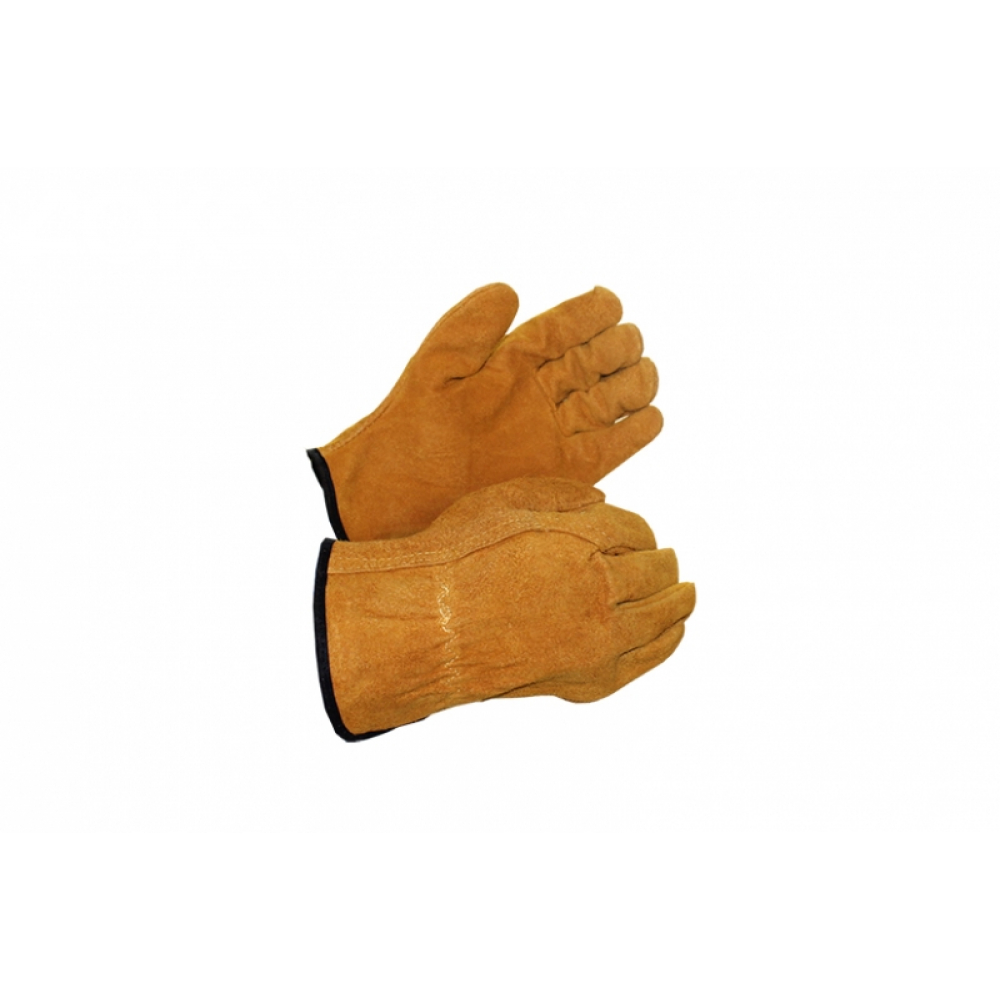 Спилковые перчатки Дока перчатки спилковые для сварки пятипалые утеплённые praktische home