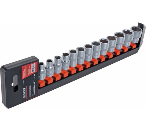 Изображение товара Набор торцевых безударных головок (13 шт; 7-19 мм; 3/8DR) Gigant G-11328
