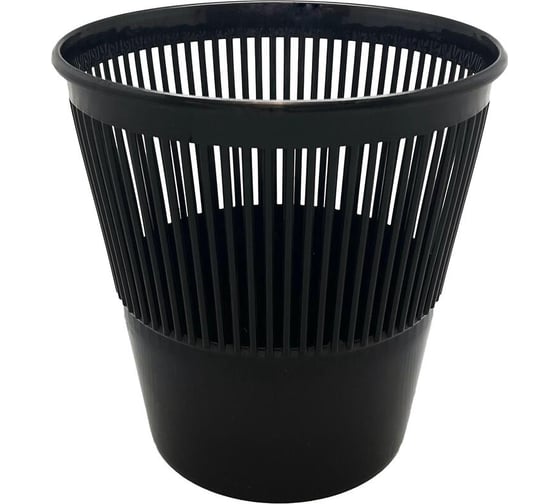 Изображение товара Корзина для бумаг ООО Комус 9л, пластик, черная 2013696