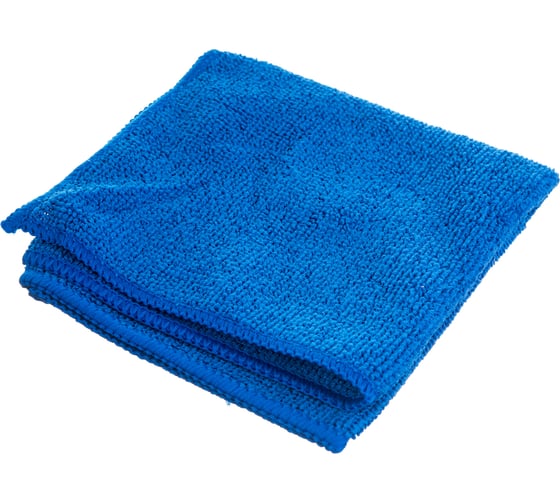 Изображение товара Салфетка из микрофибры Рыжий кот M-01 синяя, 30х30 см 310202