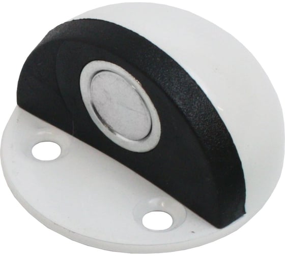 Изображение товара Ограничитель дверной Стандартй 610+3М WW матовый белый, скотч, европакет 15813