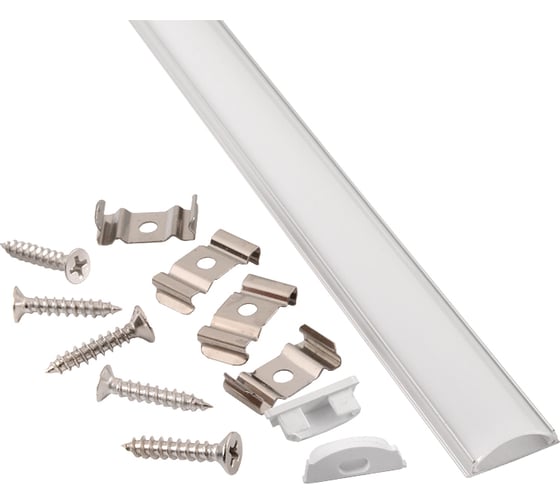 Изображение товара Алюминиевый гибкий профиль для светодиодной ленты General Lighting Systems 2 метра, 5,8х17,5мм, серебряный GAL-GLS-2000-6-175 523400