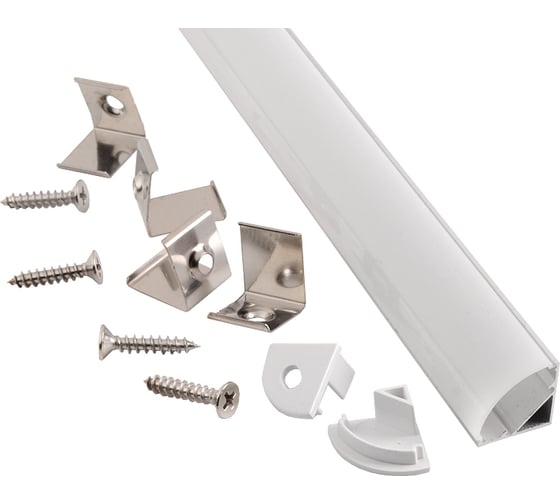 Изображение товара General Lighting Systems Профиль алюминиевый угловой для светодиодной ленты 2 метра, 16х16мм, серебряный GAL-GLS-2000-16-16 522700