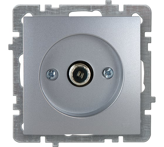 Изображение товара Механизм розетки NILSON 1СП тв-спутник серебро Touran/Alegra metallic 24130465