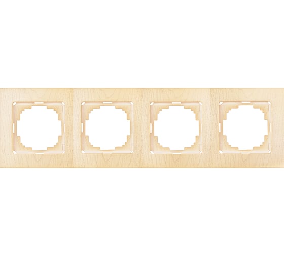 Изображение товара Рамка NILSON четырехместная клен Touran wood 24280094