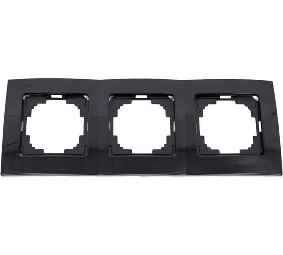 Изображение товара Рамка NILSON трехместная черная Touran 24220093