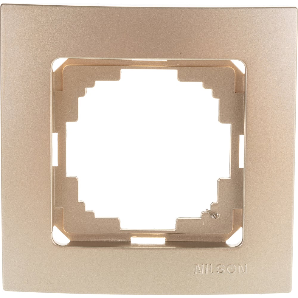 Одноместная рамка Nilson nilson рамка одноместная золото touran metallic 24150091