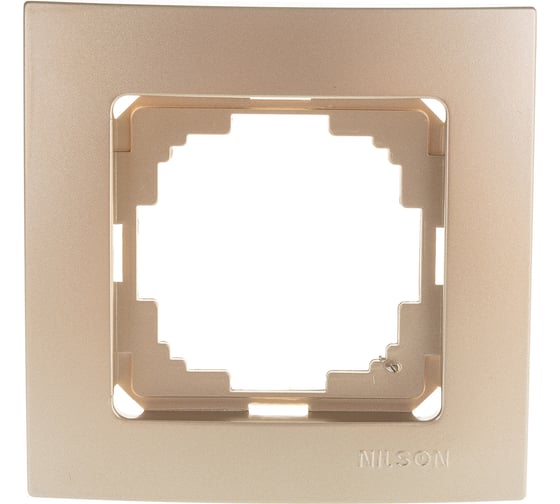 Изображение товара Рамка NILSON одноместная золото Touran metallic 24150091
